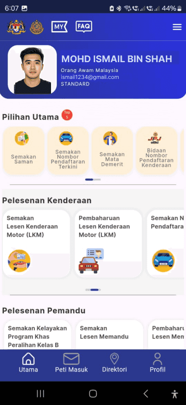 MyJPJ screenshot 1