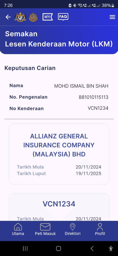 MyJPJ screenshot 4